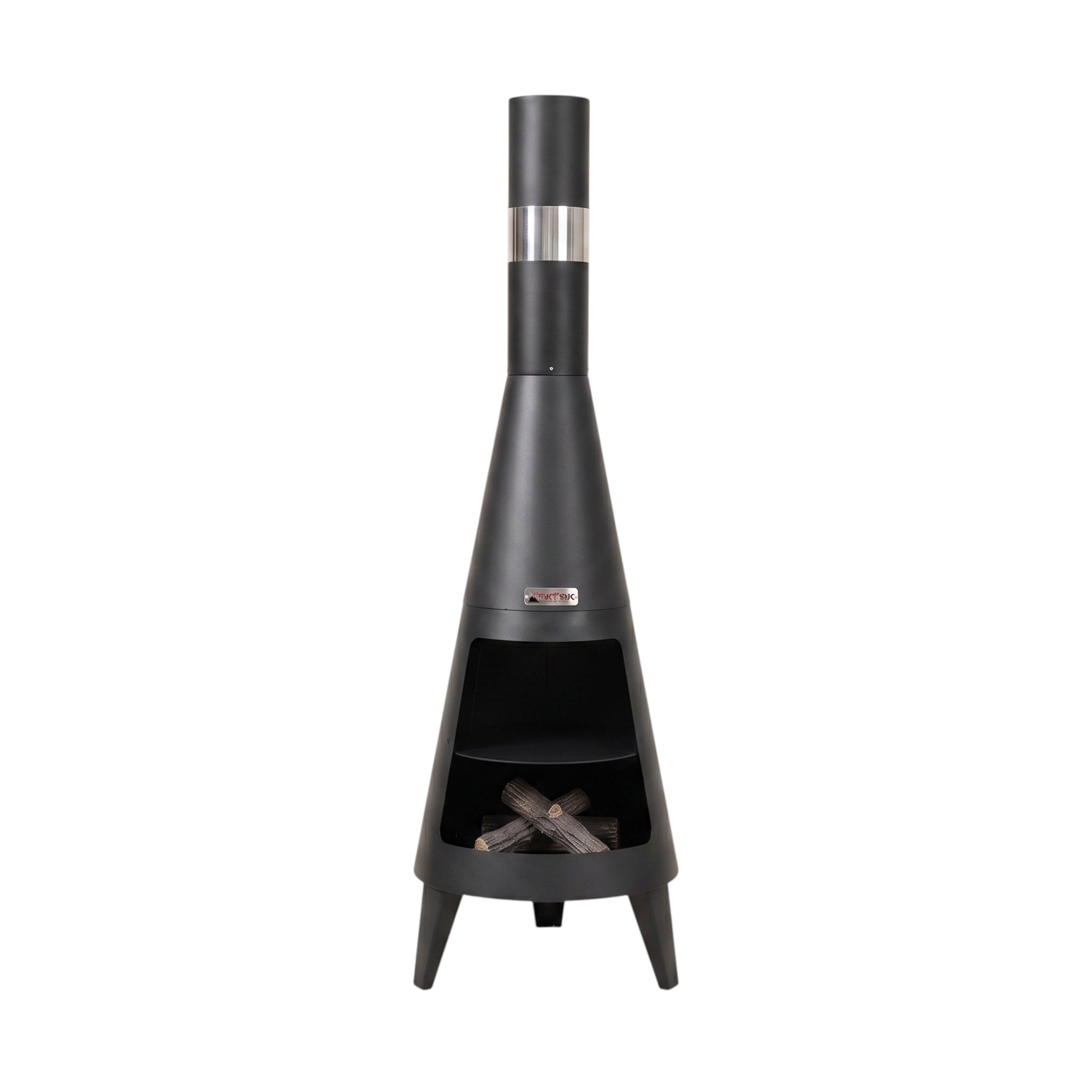 L'Obélisque — Brasero cheminée extérieur 160cm | Métal thermolaqué | L'Art du Feu